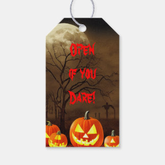 Étiquettes-cadeau Ouvrez si vous osez Cadeau d'Halloween Cimetière E