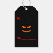 Étiquettes-cadeau Ouvrir si vous osez cimetière Déplaisant Halloween (Dos)