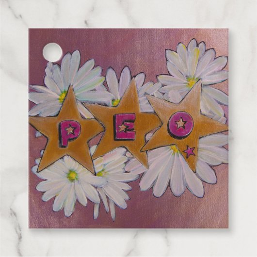 Étiquettes Cadeau P.E.O. Sisterhood (Devant)