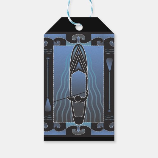 Étiquettes-cadeau Paddleboard (Devant)