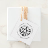 Étiquettes Cadeau Pagan Wiccan Rustique Kraft (En situation)