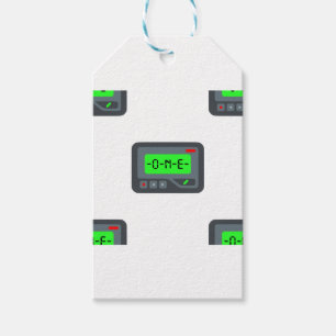 Étiquettes-cadeau pager émoji
