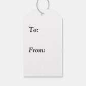 Étiquettes-cadeau Paillette rose (Dos)