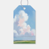 Étiquettes-cadeau Painted Landscape Blue Sky Cloud Wedding Favor (Dos)