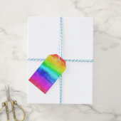Étiquettes-cadeau Painted Rainbow (Avec de laficelle)