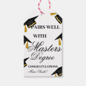 Étiquettes-cadeau Paire bien Avec un master Diplôme cadeau (Devant)