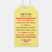 Étiquettes-cadeau Palette Artiste Colorée (Dos)