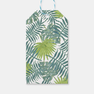 Étiquettes-cadeau Palm Tree Fronds Peinture hawaïenne
