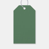 Étiquettes-cadeau Palm Tree Island Destination Mariage vert (Dos)