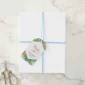 Étiquettes-cadeau Palm Tropical Feuille Mariage d'été Merci (Avec de laficelle)