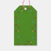 Étiquettes-cadeau Palmier de Noël avec navire (Dos)