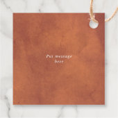 Étiquettes Cadeau Palmier séché, pampas herbe terre cuite Merci mari (Dos)