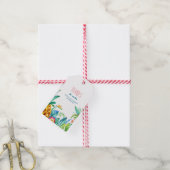 Étiquettes-cadeau palmiers de plage fleurs tropicales mariage (Avec de la ficelle)