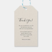 Étiquettes-cadeau Palmiers Dusty | Ventilateur main du programme de  (Dos)