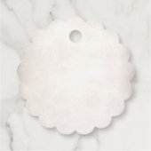 Étiquettes Cadeau Pampas Grass et verdure Elégant Merci de couronne (Dos)