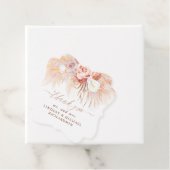 Étiquettes Cadeau Pampas Grass Floral Terracotta Mariage Merci (En situation)