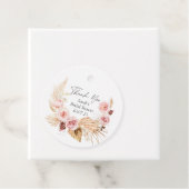 Étiquettes Cadeau Pampas herbe boho eau fleurie nuptiale douche (En situation)