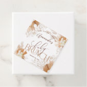 Étiquettes Cadeau Pampas neutres Merci Brunch bébé (En situation)