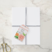 Étiquettes-cadeau Pamplemousse rose moderne Fête des mariées d'agrum (Avec de la ficelle)