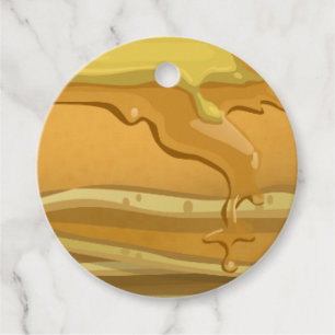Étiquettes Cadeau Pancake et sirop d'érable mignon
