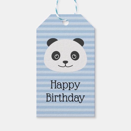 Étiquettes-cadeau Panda (Devant)