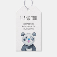 Panda. Drôle animal mignon. Baby shower merci