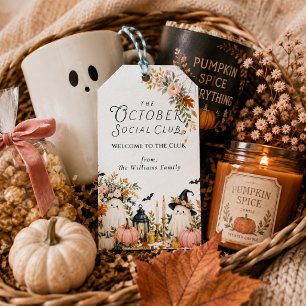 Étiquettes-cadeau Panier de Boo personnalisé pour le Club Social d'O