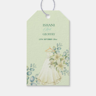 Étiquettes-cadeau Panneau de bienvenue de mariage avec feuilles d'eu