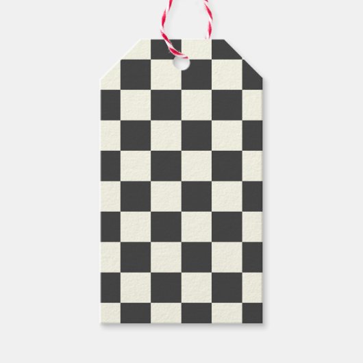 Étiquettes-cadeau Panneau de contrôle noir et blanc désactivé (Devant)