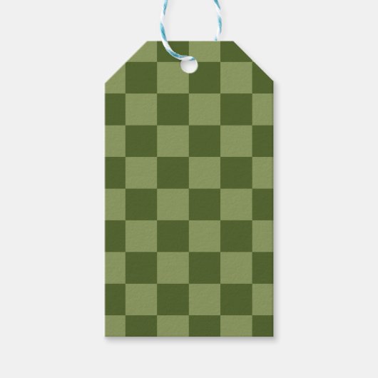Étiquettes-cadeau Panneau de contrôle vert Moss (Devant)