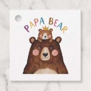 Étiquettes Cadeau Papa Bear