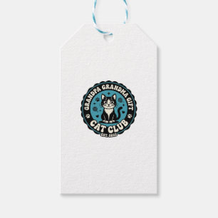 Étiquettes-cadeau Papa Maman Chat Cadeau Amoureux d'Animaux de Compa