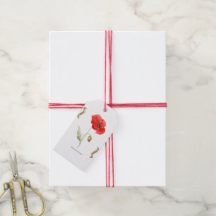 Étiquettes-cadeau Papaver rhoeas