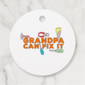 Étiquettes Cadeau Papi peut réparer ça (Dos)