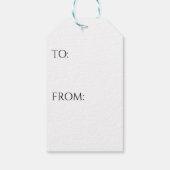 Étiquettes-cadeau Papier À damiers noir (Dos)