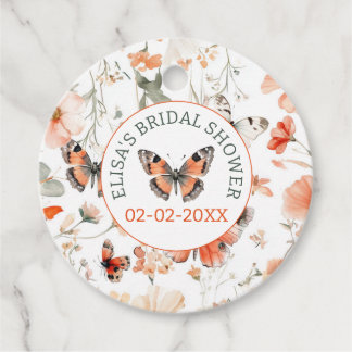 Étiquettes Cadeau Papier Aquarelle Mariage Sur Mesure "Prairie Papil