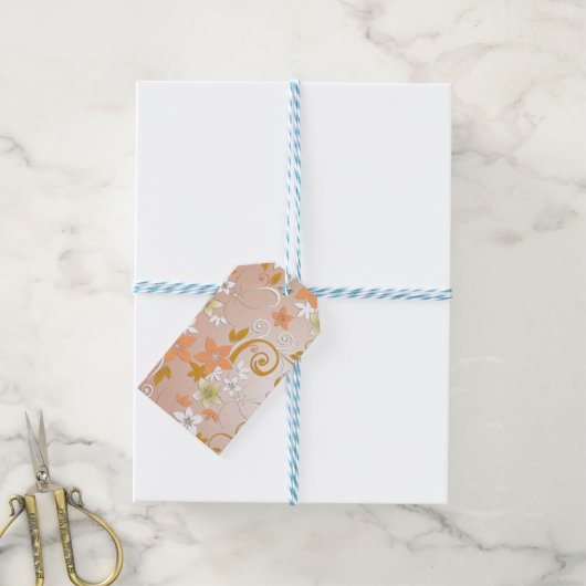 Étiquettes-cadeau Papier mural 8 (Avec de laficelle)