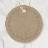 Étiquettes Cadeau Papier Rustique Fait Maison Simple Kraft Écrivez E (Dos)