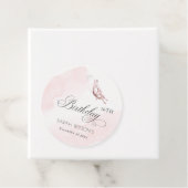 Étiquettes Cadeau Papillon Aquarelle Rose Bleu N'importe quel âge An (En situation)