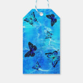 Étiquettes-cadeau Papillon bleu (Dos)