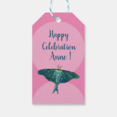 Étiquettes-cadeau Papillon bleu papillon (Dos)