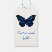 Étiquettes-cadeau Papillon bleu Thunder_Cove (Dos)