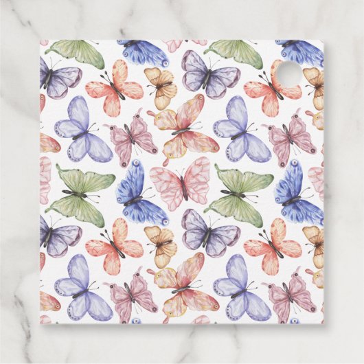 Étiquettes Cadeau Papillon de bébé (Dos)