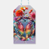 Étiquettes-cadeau Papillon de fleurs (Dos)