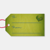 Étiquettes-cadeau Papillon en forme de coeur (Dos (Horizontal))