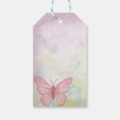 Étiquettes-cadeau Papillon Pastel personnalisé Cadeaux rose Faveurs (Dos)