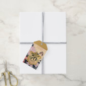 Étiquettes-cadeau Papillon Peonies 70e anniversaire Merci GTag (Avec de la ficelle)