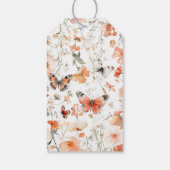 Étiquettes-cadeau Papillon Prairie Aquarelle Fête de Mariage Personn (Dos)