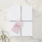Étiquettes-cadeau Papillon Rose Bébé Fille (Avec de la ficelle)