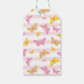 Étiquettes-cadeau Papillon rose et or (Dos)